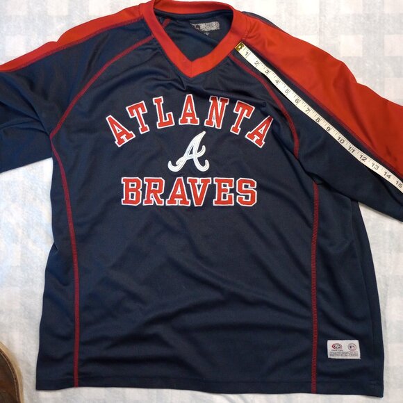 True Fans Atlanta Braves Short Sleeve Jersey Size XL - Picture 7 of 8